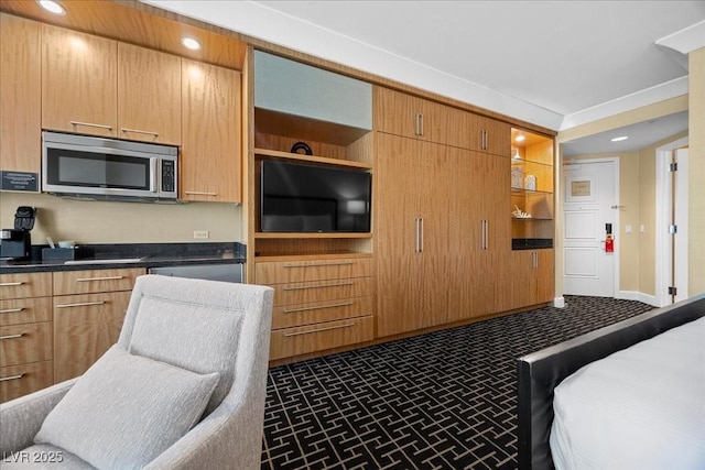 2000 N Fashion Show Dr Unit 3000, Las Vegas, NV 89109 - bedroom featuring brick patterned floors and recessed lighting