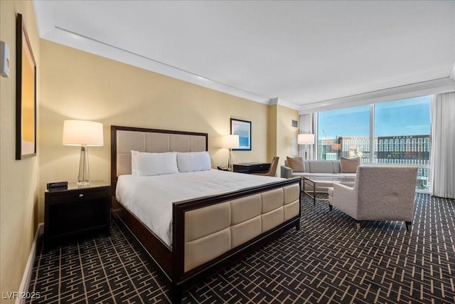 2000 N Fashion Show Dr Unit 3000, Las Vegas, NV 89109 - bedroom with ornamental molding and baseboards