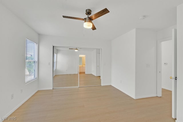 4708 Cohiba Way N, Las Vegas, NV 89031 - spare room with a smoke detector, a ceiling fan, and light wood finished floors