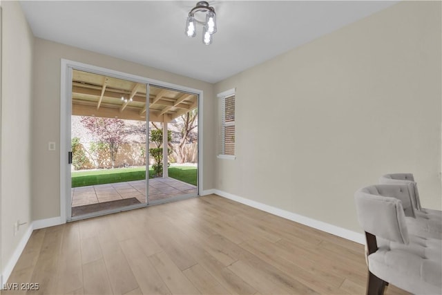 7837 Sea Rock Rd, Las Vegas, NV 89128 - interior space featuring baseboards and wood finished floors