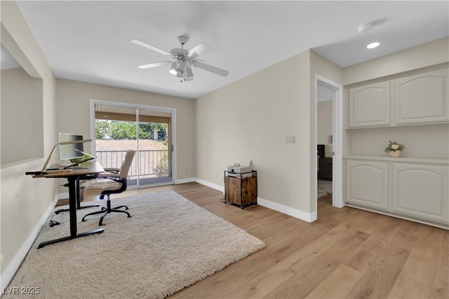 7837 Sea Rock Rd, Las Vegas, NV 89128 - office space featuring light wood-style floors and ceiling fan