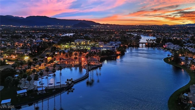 7837 Sea Rock Rd, Las Vegas, NV 89128 - water view featuring a mountainous background