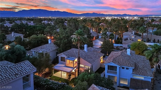 7837 Sea Rock Rd, Las Vegas, NV 89128 - aerial view of residential area with mountains