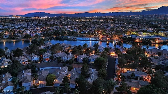 7837 Sea Rock Rd, Las Vegas, NV 89128 - view of property location with a water and mountain view and nearby suburban area