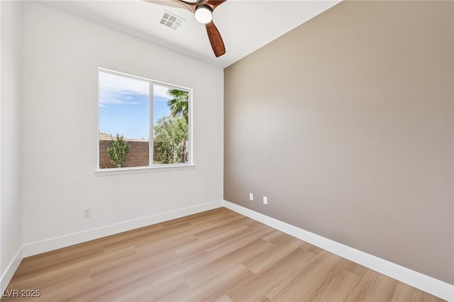 2297 Aria Dr, Henderson, NV 89052 - unfurnished room featuring a ceiling fan and light wood-type flooring