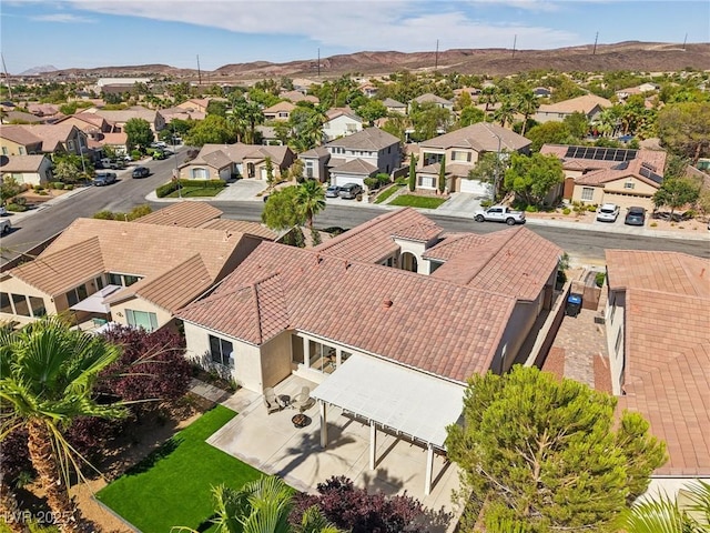 2297 Aria Dr, Henderson, NV 89052 - aerial view of residential area with a mountain backdrop