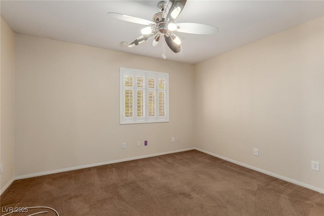 1054 Broomfield Dr, Henderson, NV 89074 - carpeted spare room featuring ceiling fan and baseboards