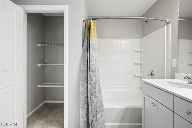7990 Formitch Ct, Las Vegas, NV 89166 - full bath with vanity and shower / bath combination with curtain