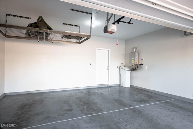 7990 Formitch Ct, Las Vegas, NV 89166 - garage with a garage door opener and water heater