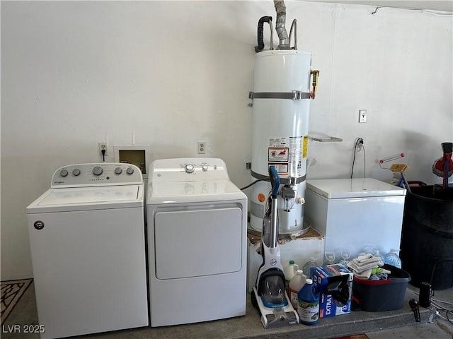 1866 Camino Verde Ln, Las Vegas, NV 89119 - washroom featuring washer and dryer and secured water heater