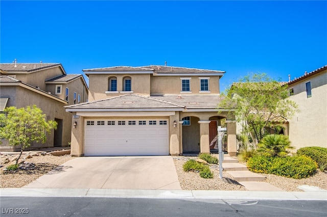 9022 Sosa Creek Ave, Las Vegas, NV 89149 - view of front of house featuring concrete driveway, stucco siding, and an attached garage