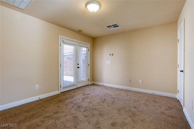 6740 Arctic Breeze St, North Las Vegas, NV 89084 - carpeted empty room with french doors and baseboards