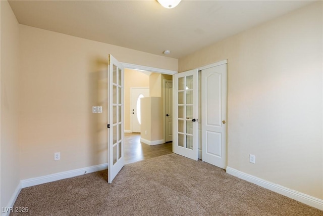 6740 Arctic Breeze St, North Las Vegas, NV 89084 - unfurnished bedroom featuring french doors, carpet floors, and a closet