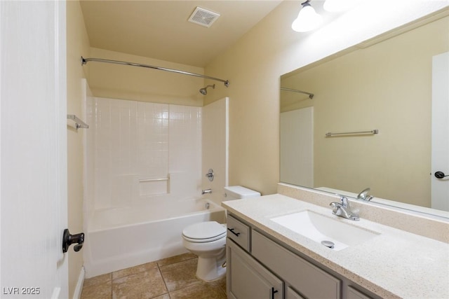 6740 Arctic Breeze St, North Las Vegas, NV 89084 - bathroom with vanity, tub / shower combination, and tile patterned floors