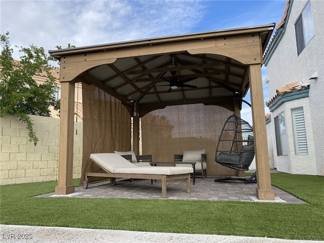 332 Dockside Ct, Las Vegas, NV 89145 - view of patio / terrace with a gazebo