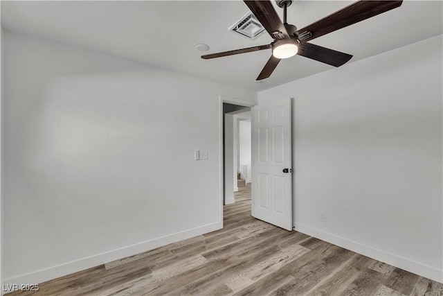 5617 Reiter Ave, Las Vegas, NV 89108 - empty room featuring a ceiling fan and light wood-style flooring