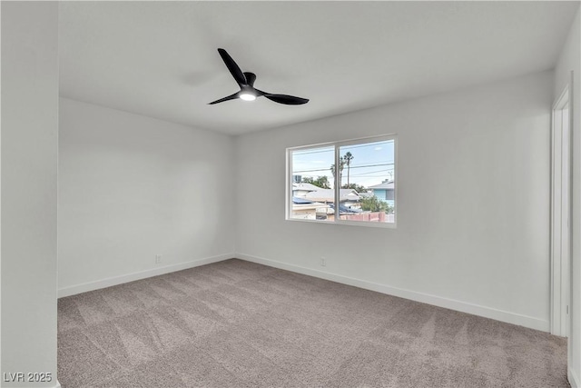 5617 Reiter Ave, Las Vegas, NV 89108 - carpeted empty room featuring a ceiling fan and baseboards