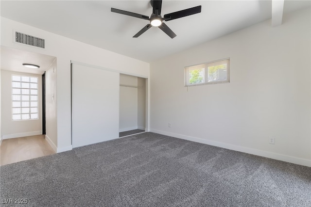 5617 Alfred Dr, Las Vegas, NV 89108 - unfurnished bedroom with carpet floors, a closet, and ceiling fan