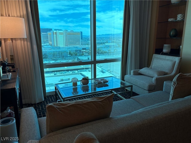 2000 N Fashion Show Dr Unit 2627, Las Vegas, NV 89109 - living room featuring a view of city