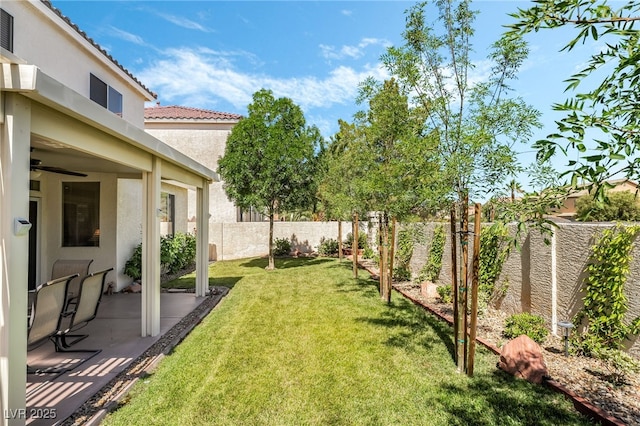532 Kavanagh Pl, Las Vegas, NV 89123 - fenced backyard featuring a patio