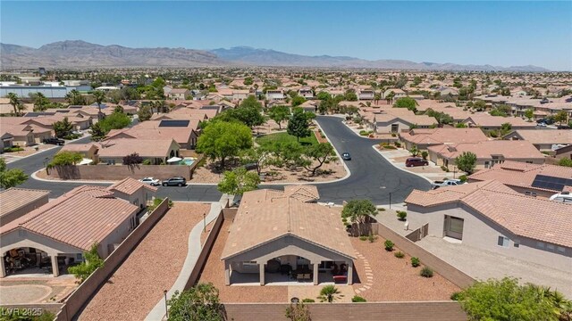 7816 Glowing Peak St, Las Vegas, NV 89131 - aerial view of residential area featuring a mountainous background