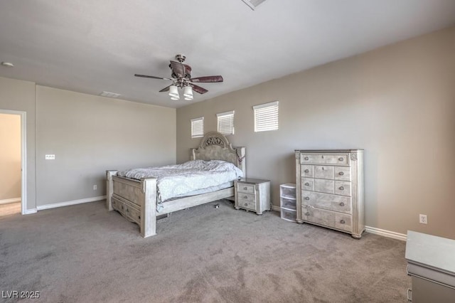 4016 Gaster Ave, North Las Vegas, NV 89081 - bedroom with carpet and ceiling fan