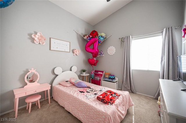 1553 Bright View Dr, Las Vegas, NV 89119 - bedroom with carpet and vaulted ceiling