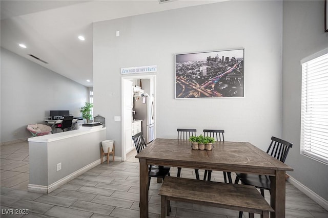 1553 Bright View Dr, Las Vegas, NV 89119 - dining space with healthy amount of natural light, recessed lighting, and an office area