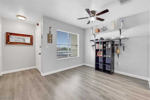 7100 Pirates Cove Rd Unit 2076, Las Vegas, NV 89145 - interior space with light wood finished floors and a ceiling fan