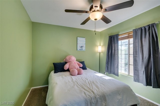 4512 Long Horse Ct, Las Vegas, NV 89147 - carpeted bedroom with baseboards and a ceiling fan
