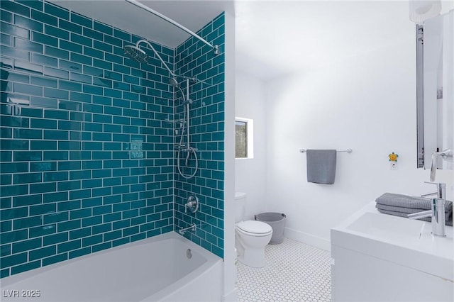 4778 Knotty Pine Way, Las Vegas, NV 89124 - full bath with vanity,  shower combination, and tile patterned floors