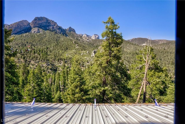 4778 Knotty Pine Way, Las Vegas, NV 89124 - view of mountain backdrop featuring a heavily wooded area