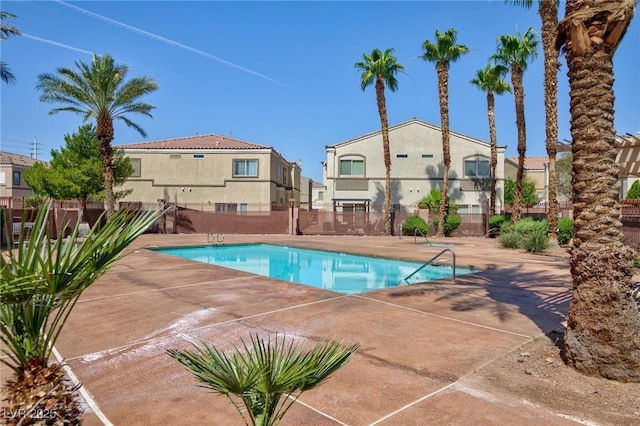 6170 E Sahara Ave Unit 1076, Las Vegas, NV 89142 - community pool featuring a patio and a residential view