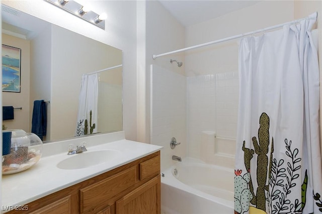 6170 E Sahara Ave Unit 1076, Las Vegas, NV 89142 - full bathroom featuring shower / bath combo and vanity
