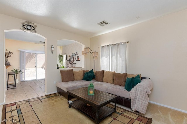 6170 E Sahara Ave Unit 1076, Las Vegas, NV 89142 - living area with arched walkways and baseboards