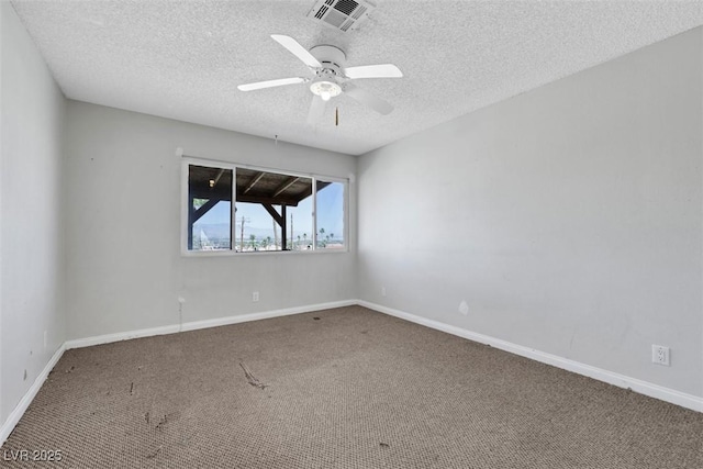 1385 Morning Sun Way, Las Vegas, NV 89110 - carpeted empty room with a textured ceiling and ceiling fan