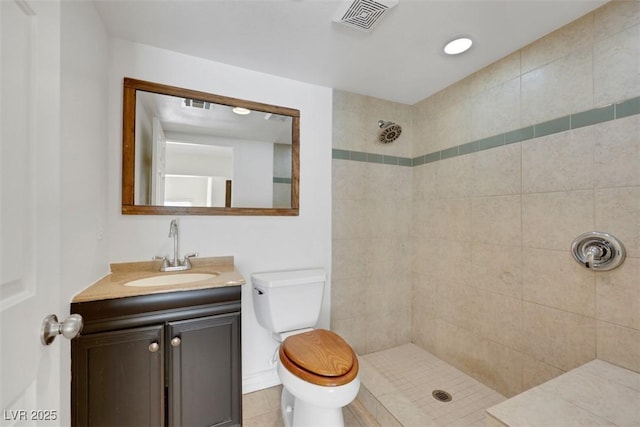 1385 Morning Sun Way, Las Vegas, NV 89110 - full bath with tiled shower, vanity, and tile patterned flooring