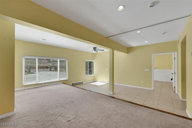 1385 Morning Sun Way, Las Vegas, NV 89110 - unfurnished room featuring ceiling fan, carpet flooring, and recessed lighting