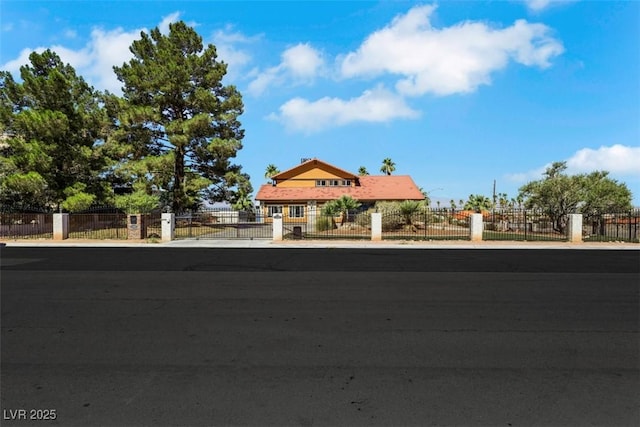 1385 Morning Sun Way, Las Vegas, NV 89110 - view of front of property featuring a fenced front yard and a gate