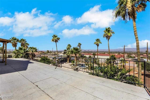 1385 Morning Sun Way, Las Vegas, NV 89110 - view of patio with a mountain view