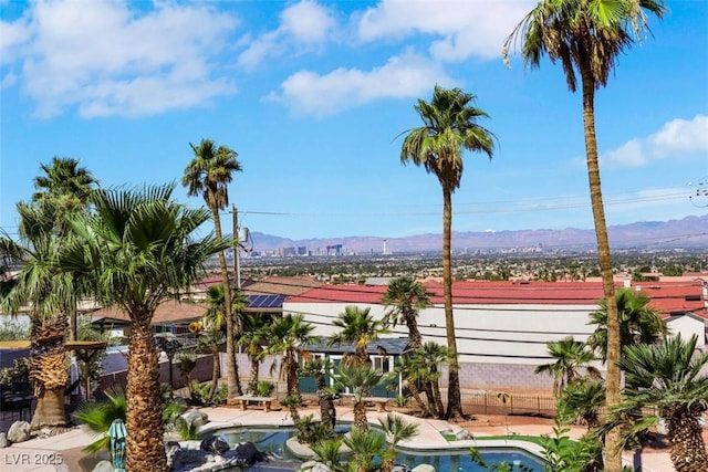 1385 Morning Sun Way, Las Vegas, NV 89110 - water view with mountains