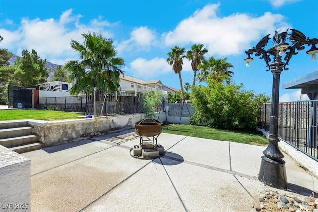 1385 Morning Sun Way, Las Vegas, NV 89110 - fenced backyard featuring a patio