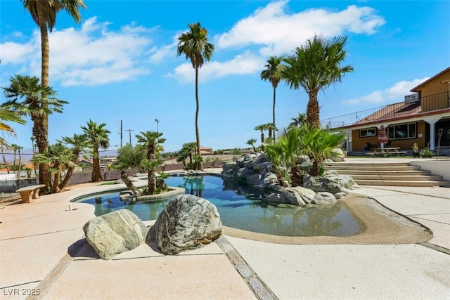 1385 Morning Sun Way, Las Vegas, NV 89110 - outdoor pool with a patio area