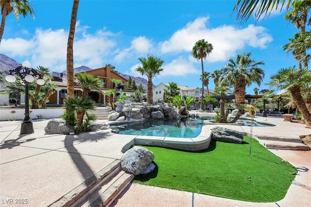 1385 Morning Sun Way, Las Vegas, NV 89110 - swimming pool featuring a patio area