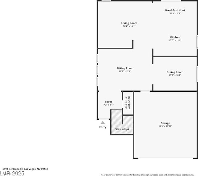 6591 Gertrude Ct, Las Vegas, NV 89141 - view of room layout