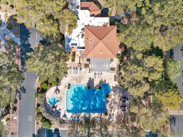 2851 S Valley View Blvd Unit 1120, Las Vegas, NV 89102 - aerial overview of property's location featuring a pool area