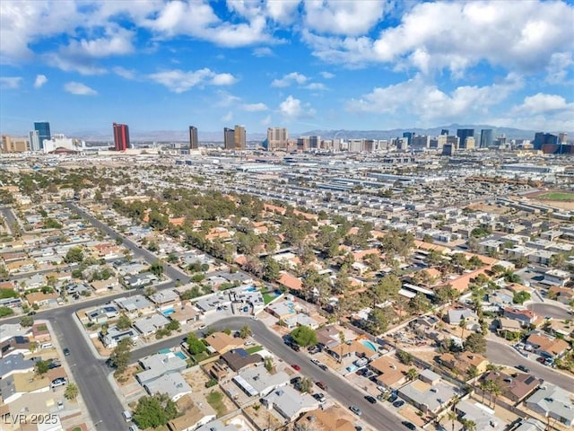 2851 S Valley View Blvd Unit 1120, Las Vegas, NV 89102 - aerial overview of property's location featuring city skyline