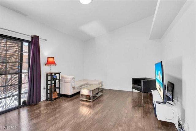 2851 S Valley View Blvd Unit 1120, Las Vegas, NV 89102 - living area with wood finished floors and baseboards