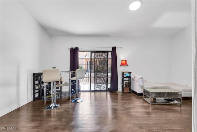 2851 S Valley View Blvd Unit 1120, Las Vegas, NV 89102 - exercise area with wood finished floors and baseboards