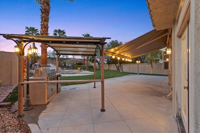 8970 Lansberry Ct, Las Vegas, NV 89147 - fenced backyard with a patio area and a grill